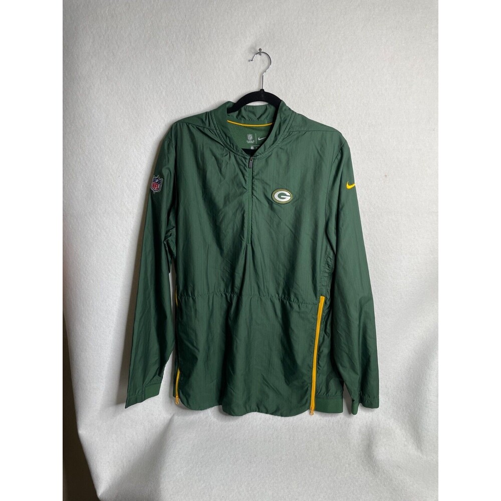 Nike NFL OnFiled Apparel Green Bay Packers Lightweight Coaches Jacket Sz M Men’s